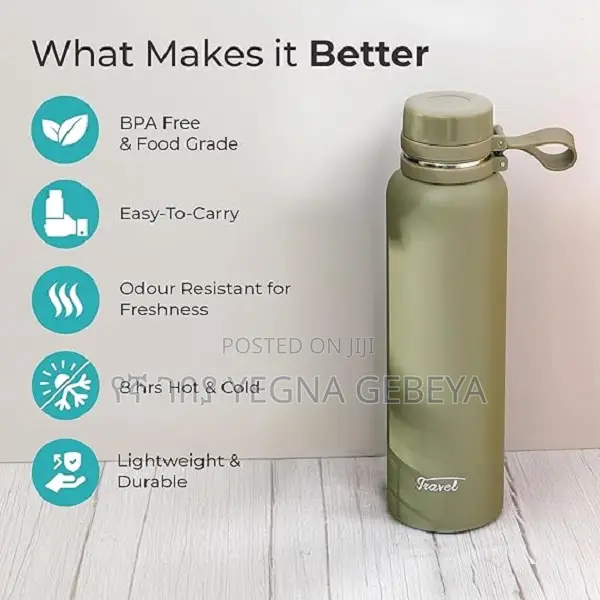 Vacuum Insulated Stainless Steel Thermosteel Bottle – 1200ml