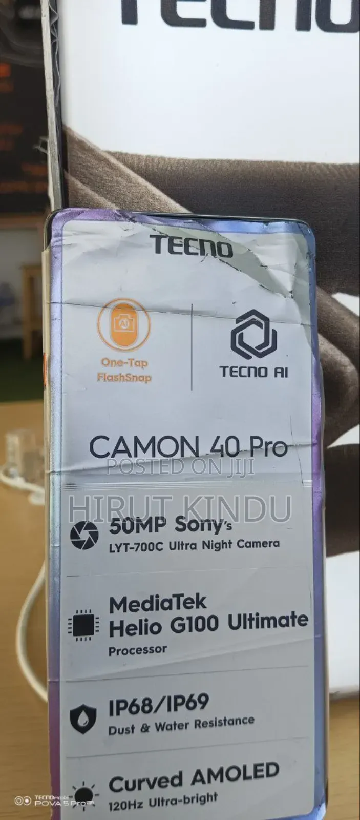 New Tecno Camon 40 Pro 256 GB Gray