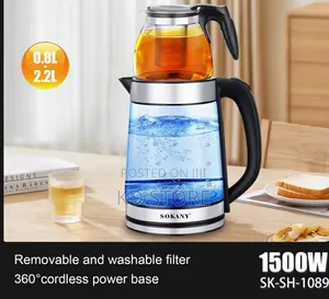 Sokany Tea Maker Electric Kettle + Tea Pot