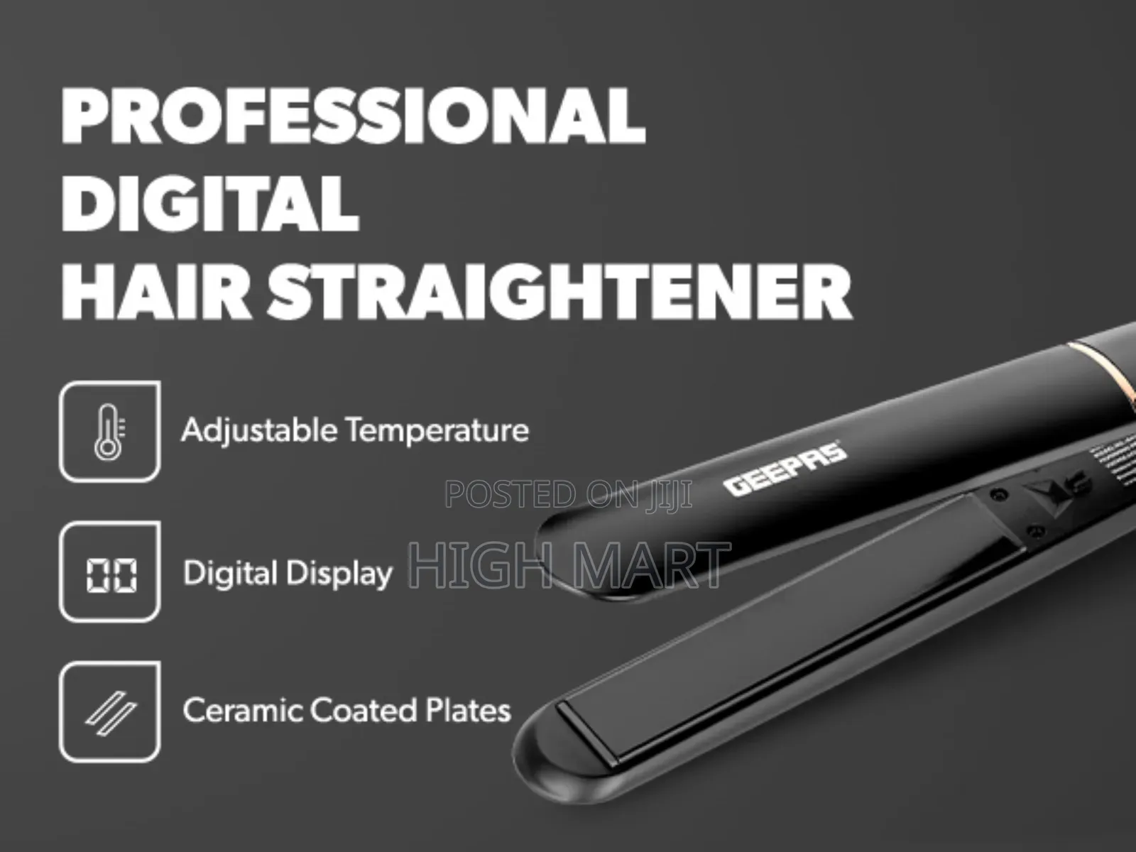 Geepas Professional Digital Hair Straightner