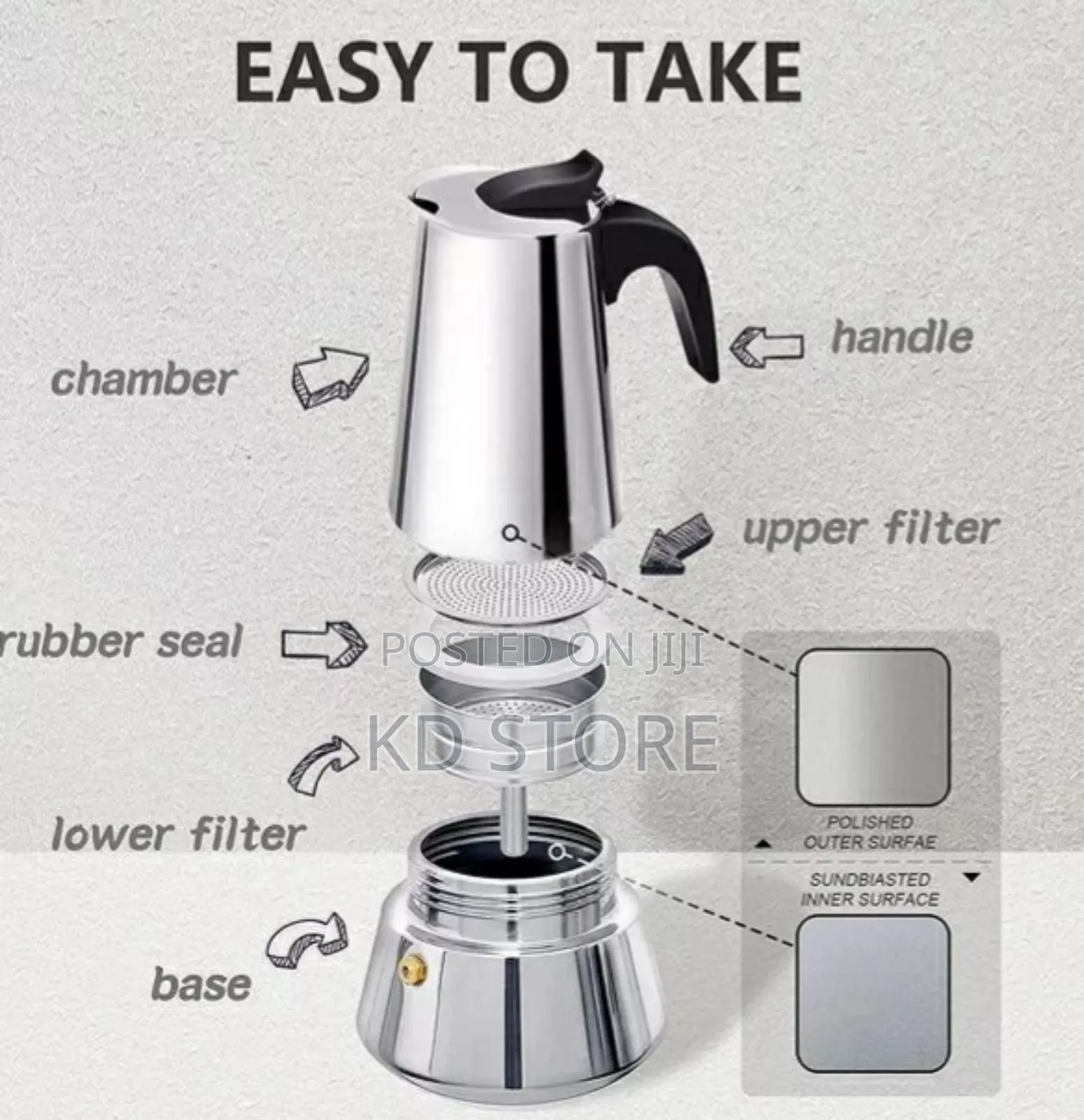 Stainless Steel Espresso Maker