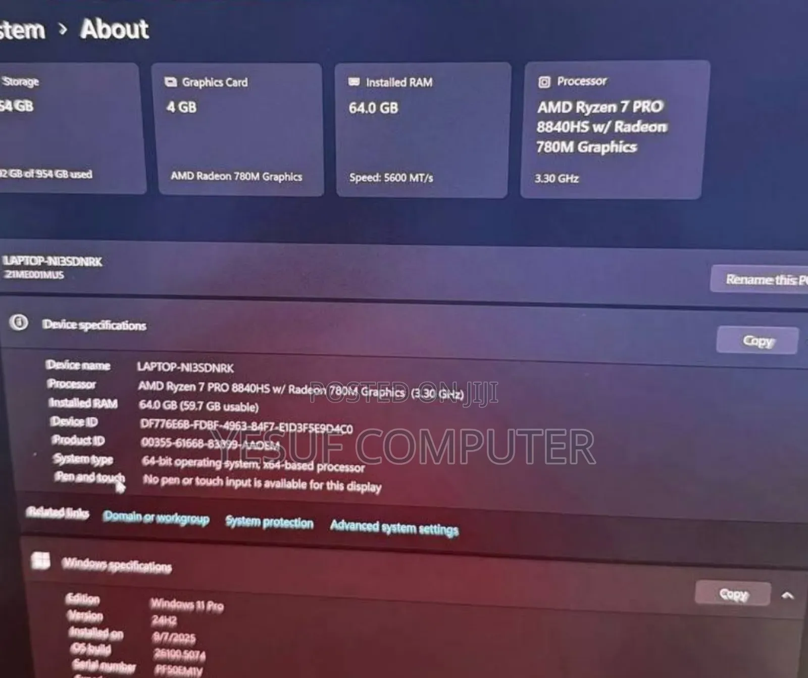 New Laptop Lenovo Thinkpad P14s 64GB Intel Core Ultra 7 SSD 1T