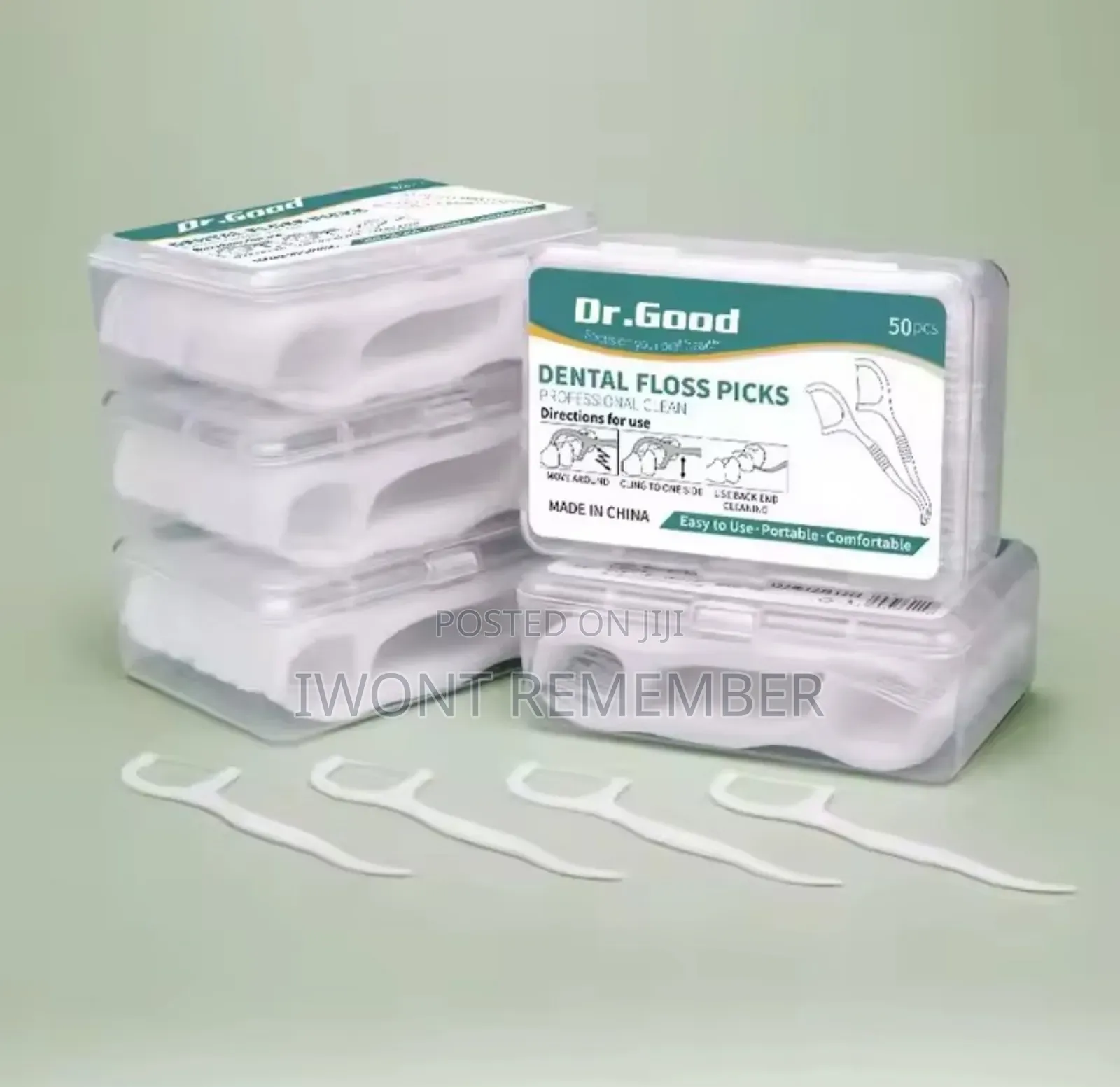 50 PCS Dental Floss Sticks Oral Care Tools