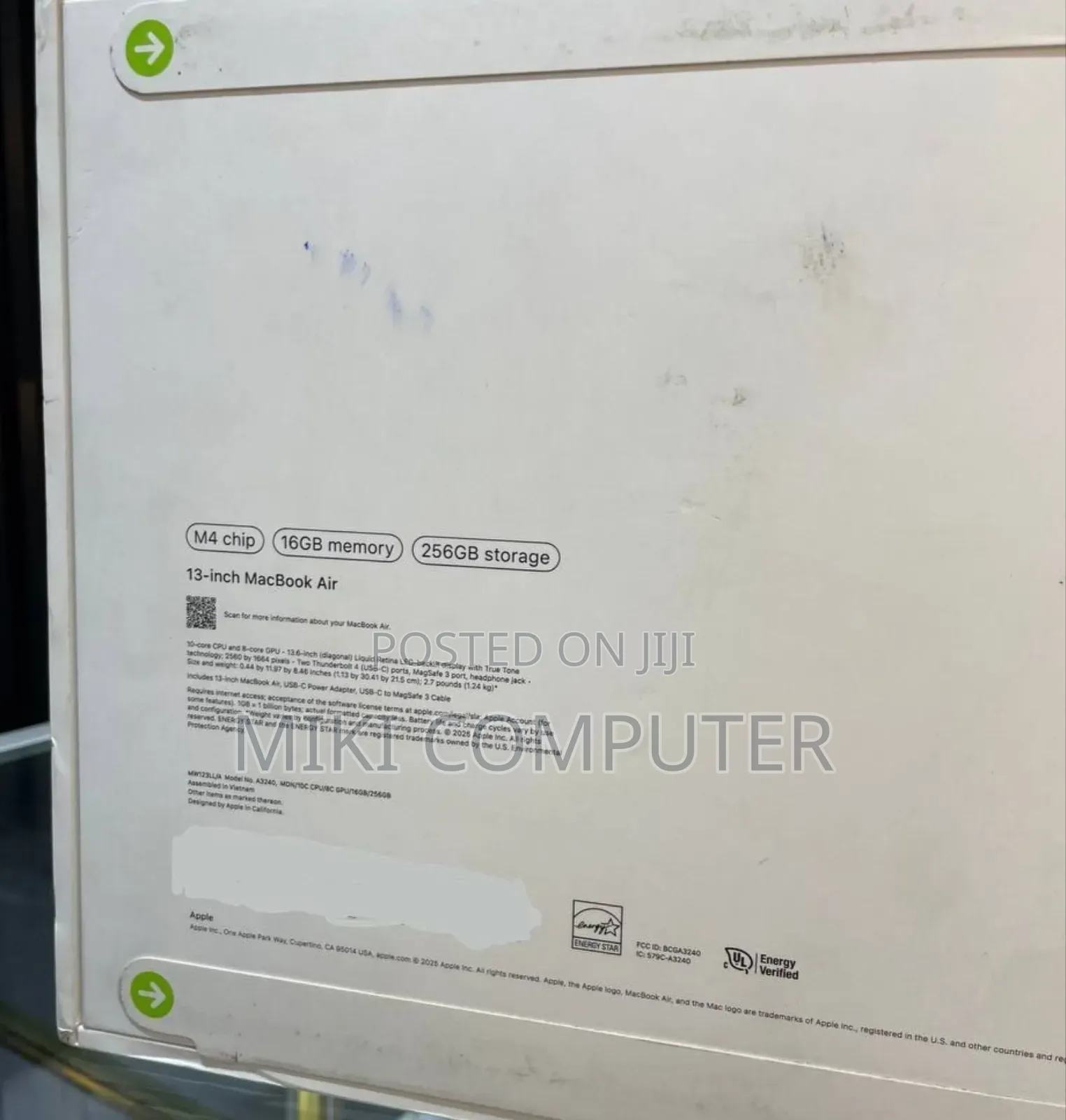 New Apple MacBook Air 2025 M4 13-Inch 16GB Intel SSHD (Hybrid) 256GB