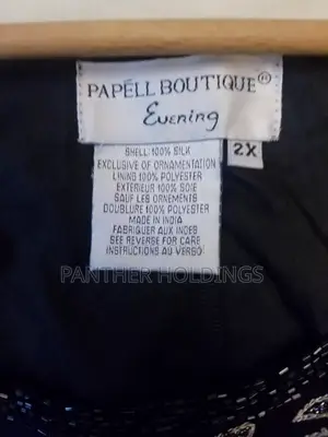 Papell Boutique Womens Top 2x Evening Metallic Embroidered Silk Top