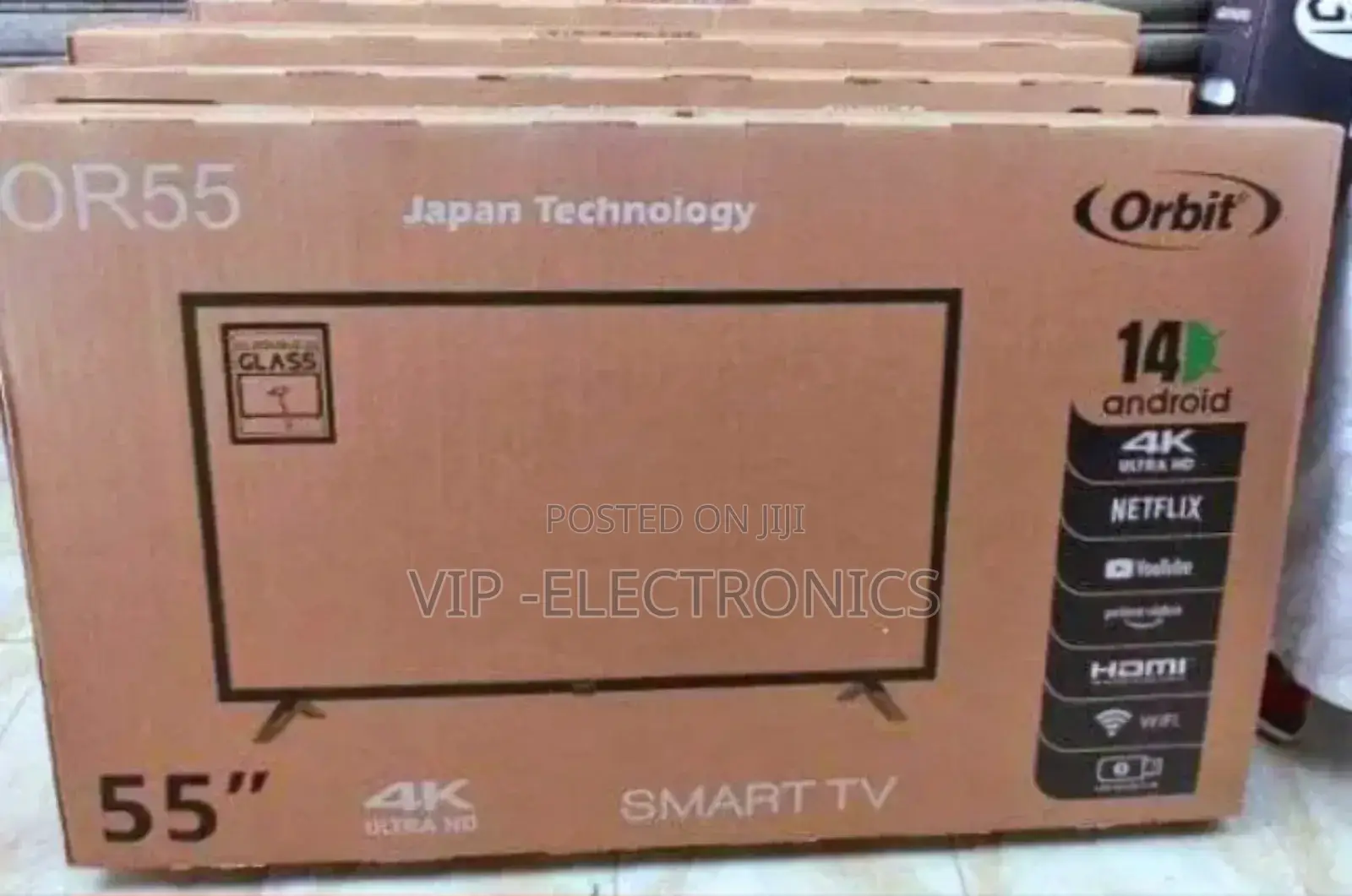 Orbit 55 Inch Tv Smart Android 14.0 New 2025 Model Tv