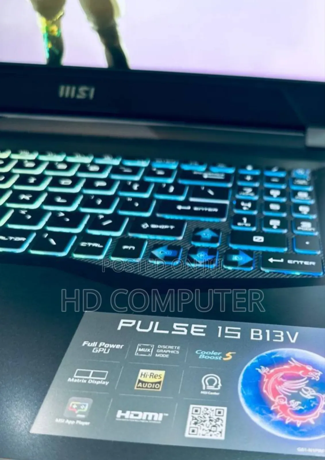 New Laptop MSI 16GB Intel Core I7 SSD 1T