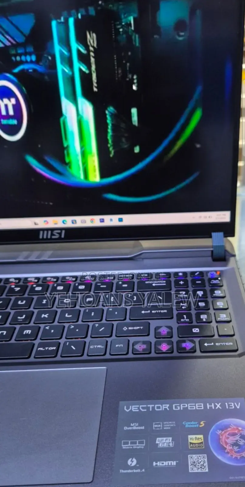 New Laptop MSI GP75 Leopard 16GB Intel Core i9 SSD 1T