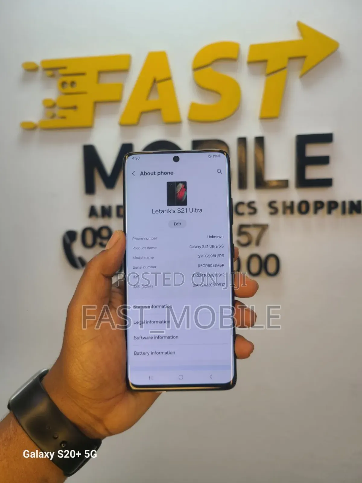 New Samsung Galaxy S21 Ultra 5G 128 GB Black