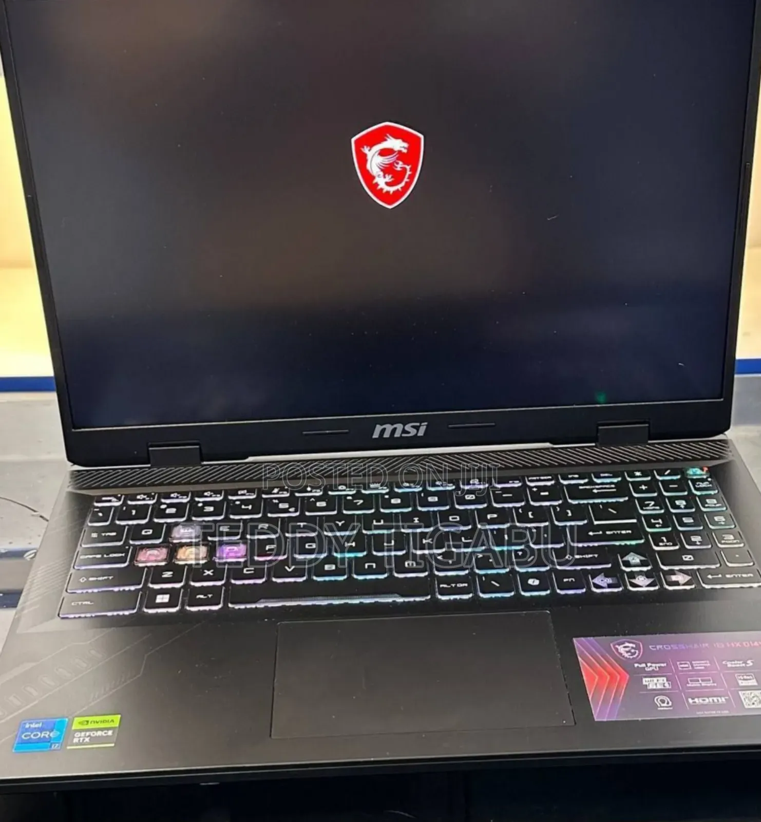 New Laptop MSI 16GB Intel Core I7 SSD 1T