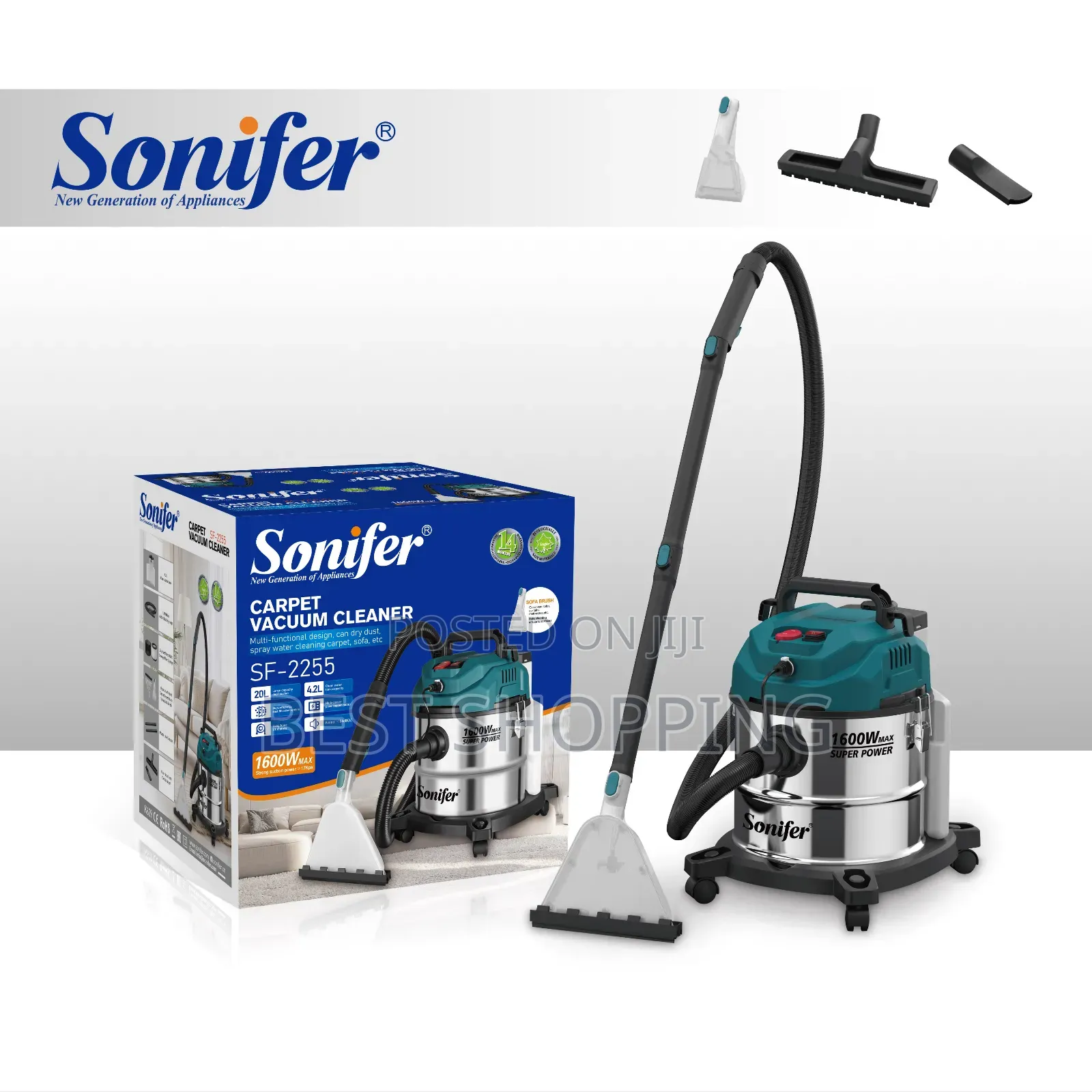 Sonifer Sf-2255 Carpet Vacuum 24.2 Liter