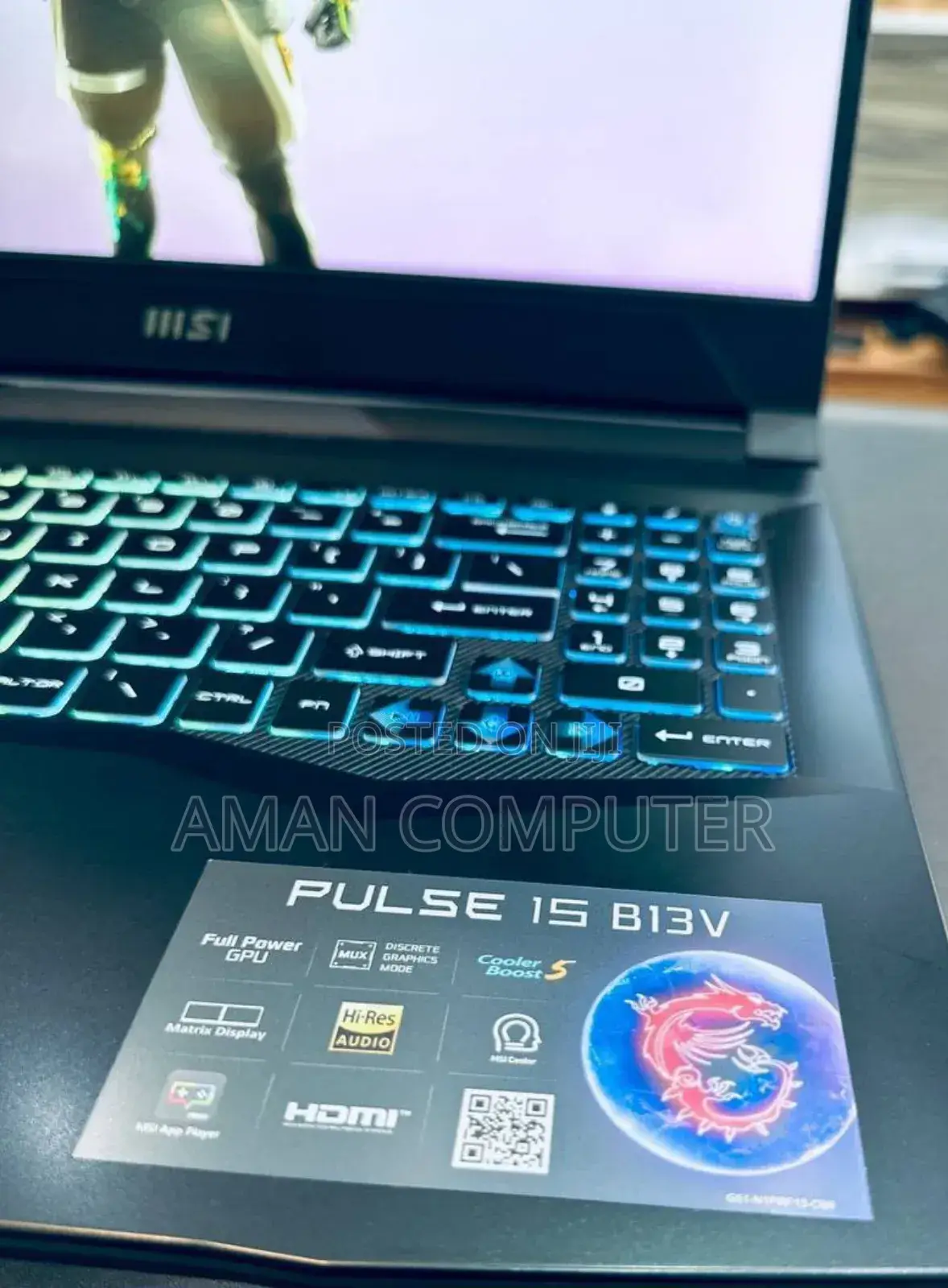 New Laptop MSI GF63 16GB Intel Core I7 SSD 1T