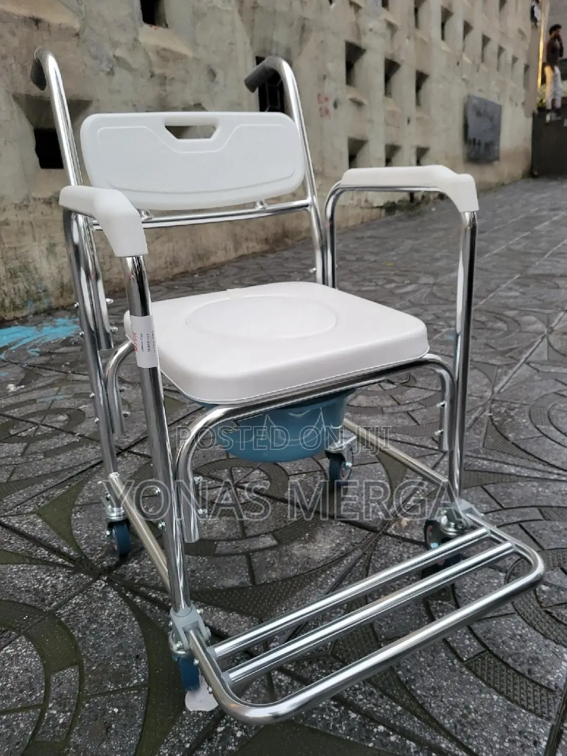 Commode Chair驕፹4 in 1 Shower Commode Wheelchair፧刀easily Transported