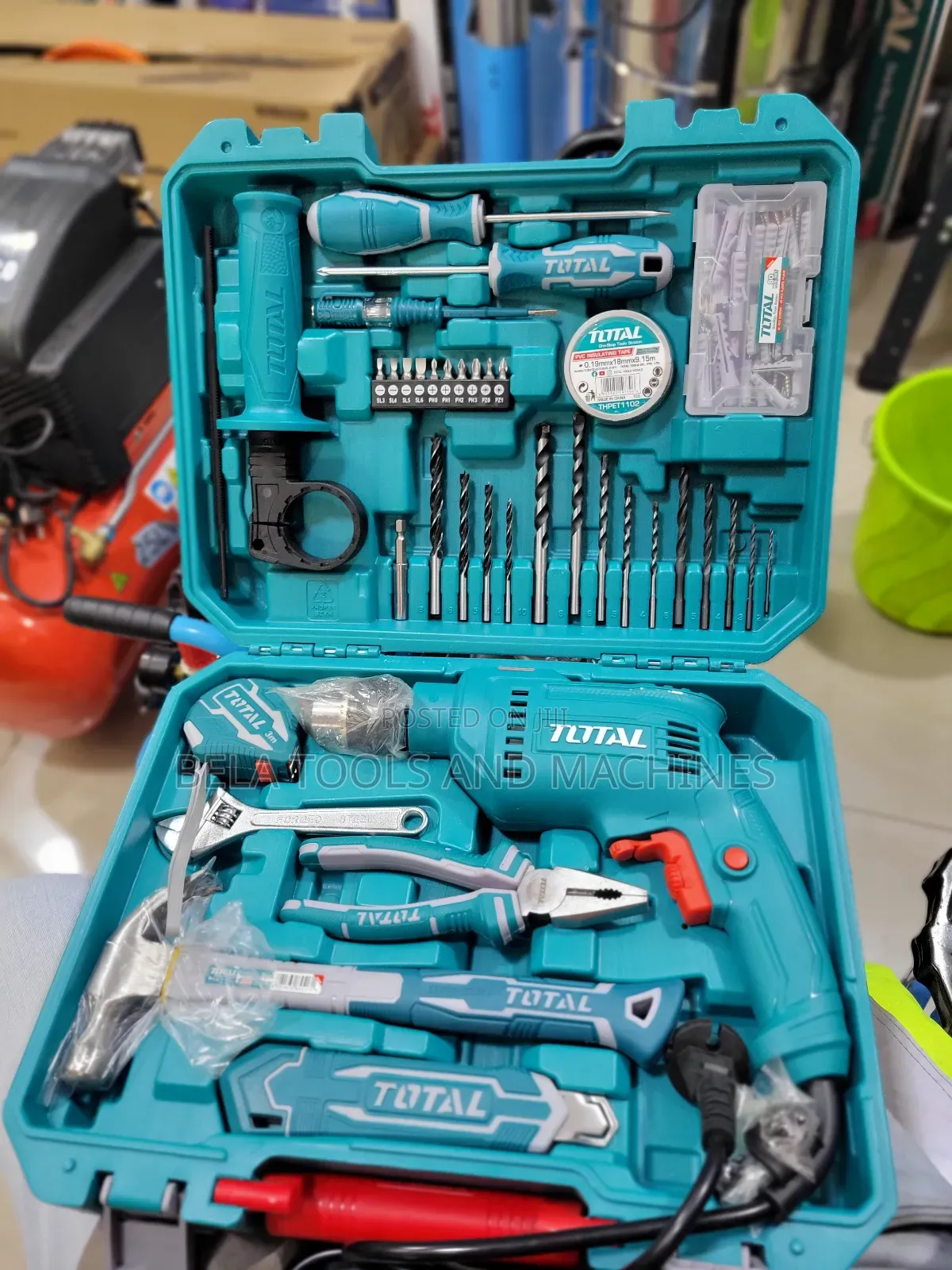Total Tools Set With Drill 115pcs Best Quality Tool Set