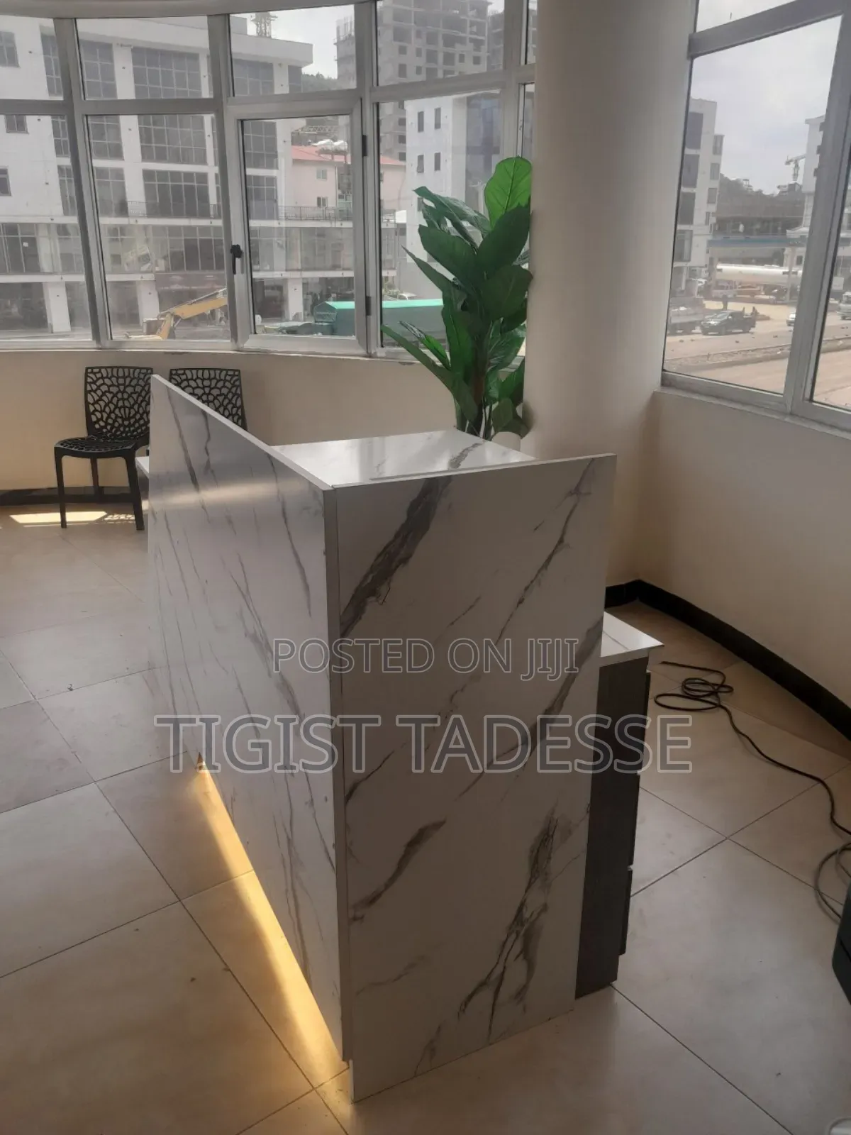 Reception Table Designed to Create a Welcoming First Impression.