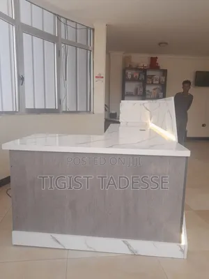 Reception Table Designed to Create a Welcoming First Impression.