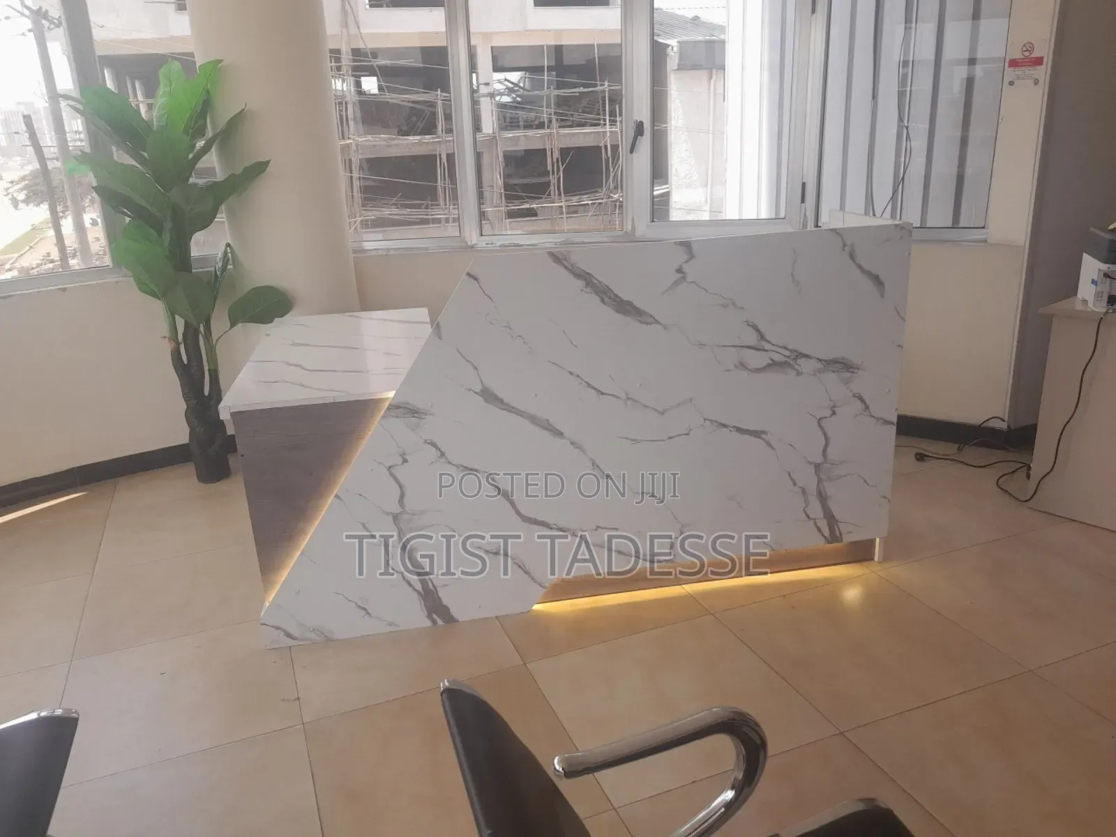 Reception Table Designed to Create a Welcoming First Impression.