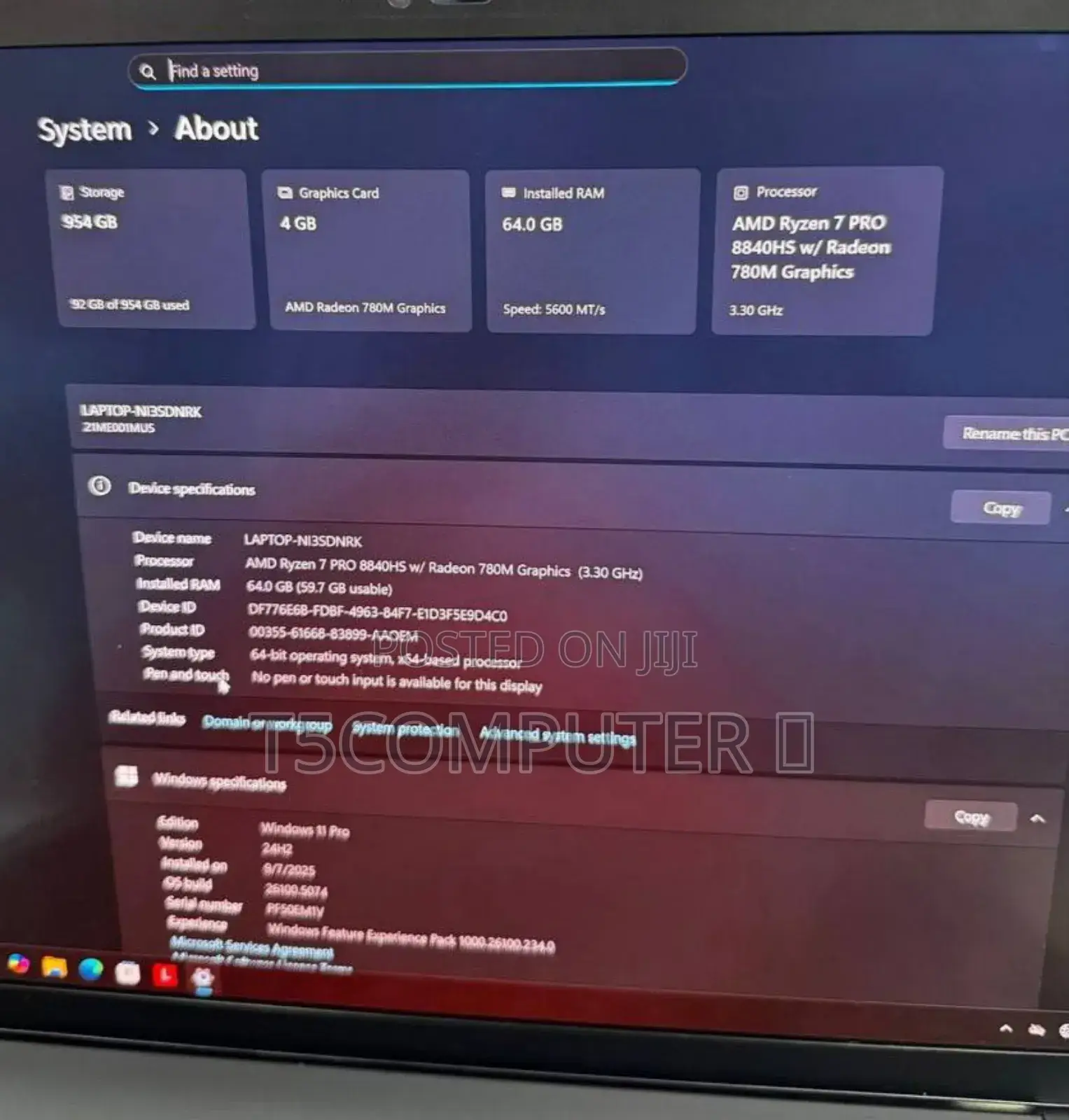 New Laptop Lenovo ThinkPad T14s G4 64GB AMD Ryzen 7 SSD 1T