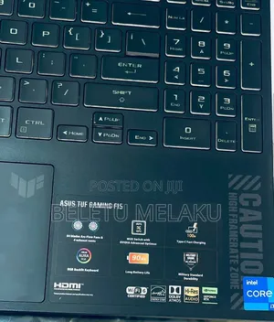 New Laptop Asus TUF Dash F15 16GB Intel Core I7 SSD 512GB