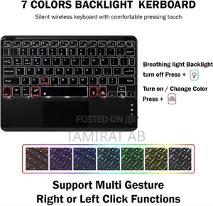 10inch Wireless Bluetooth Keyboard With Touchpad