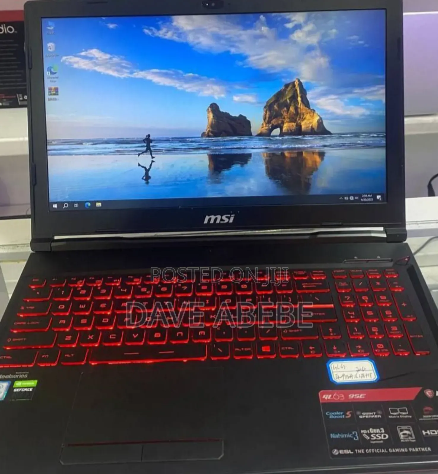 New Laptop MSI 16GB Intel Core I7 SSD 512GB