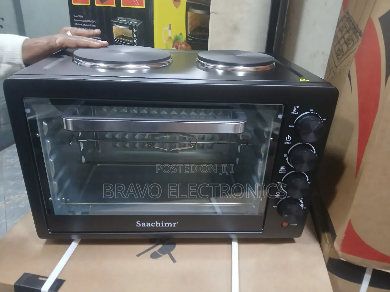  2-in-1 Power Cooking! 
Saachmir Oven With Grill Hotplate 