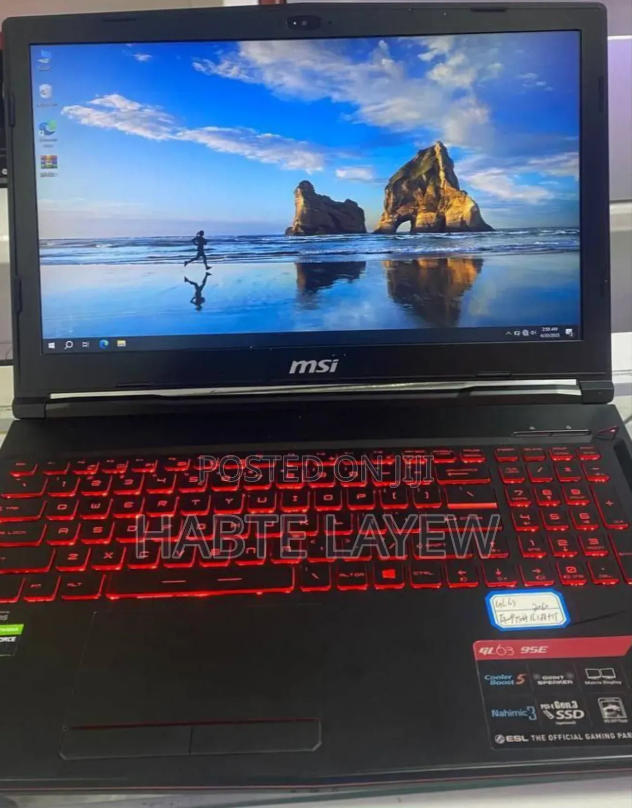 New Laptop MSI GF63 16GB Intel Core I7 SSD 512GB