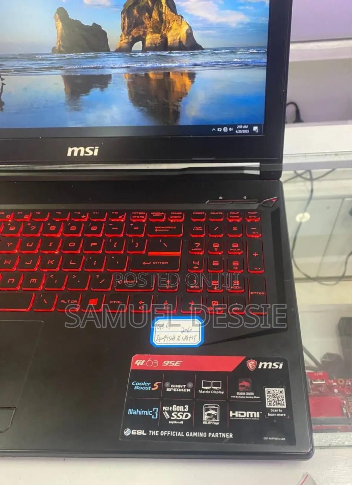 New Laptop MSI 16GB Intel Core I7 SSD 512GB