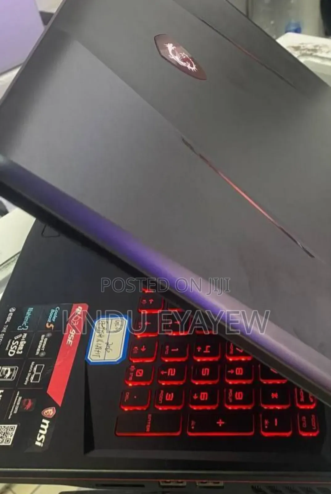 New Laptop MSI GF63 16GB Intel Core I5 SSD 512GB