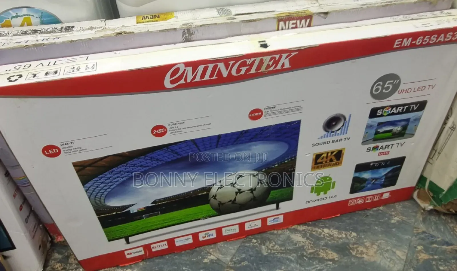 Emingtek 65" Uhd Frameless Tv