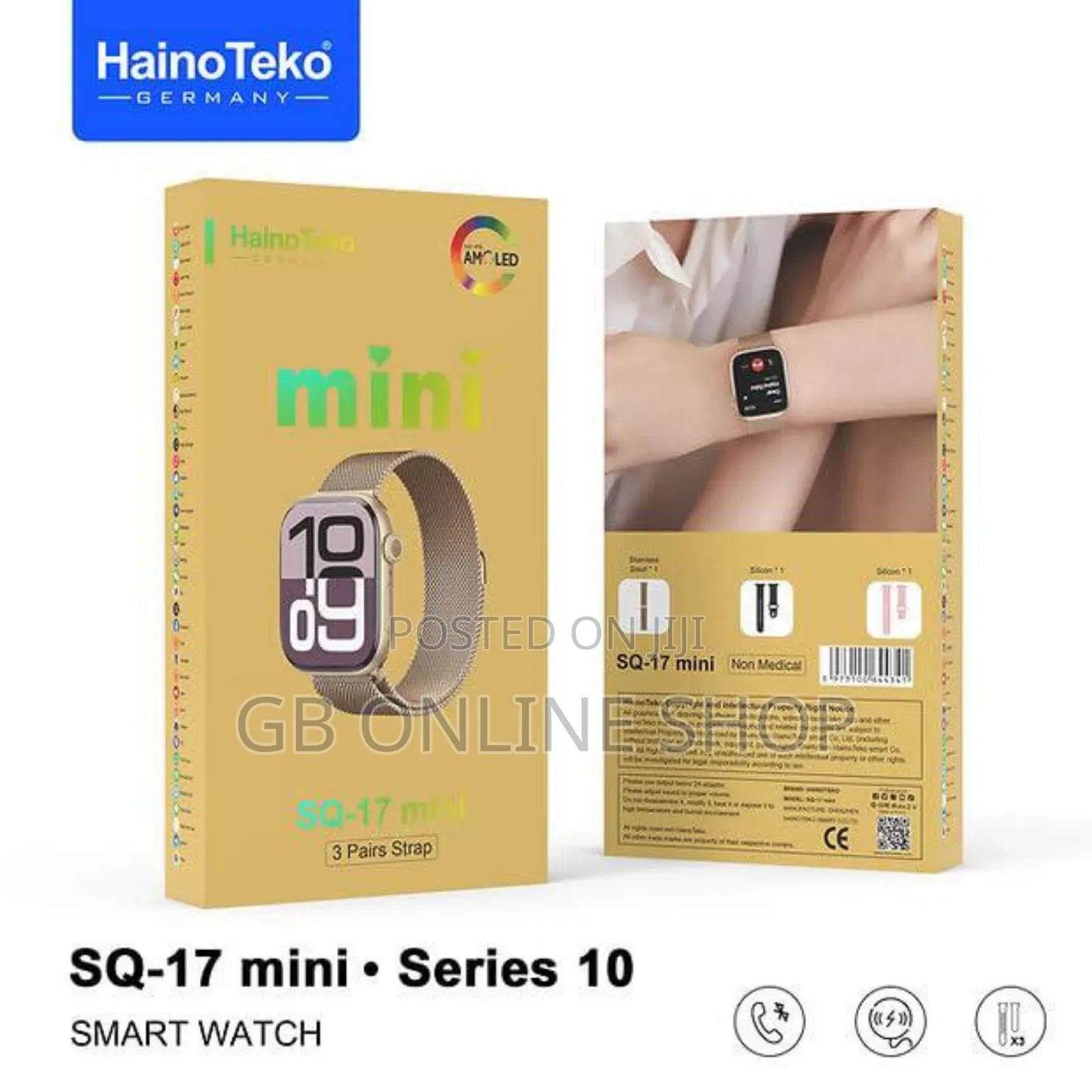 Haino Teko Germany Sq-17 Mini Series-10 Smart Watch for Women