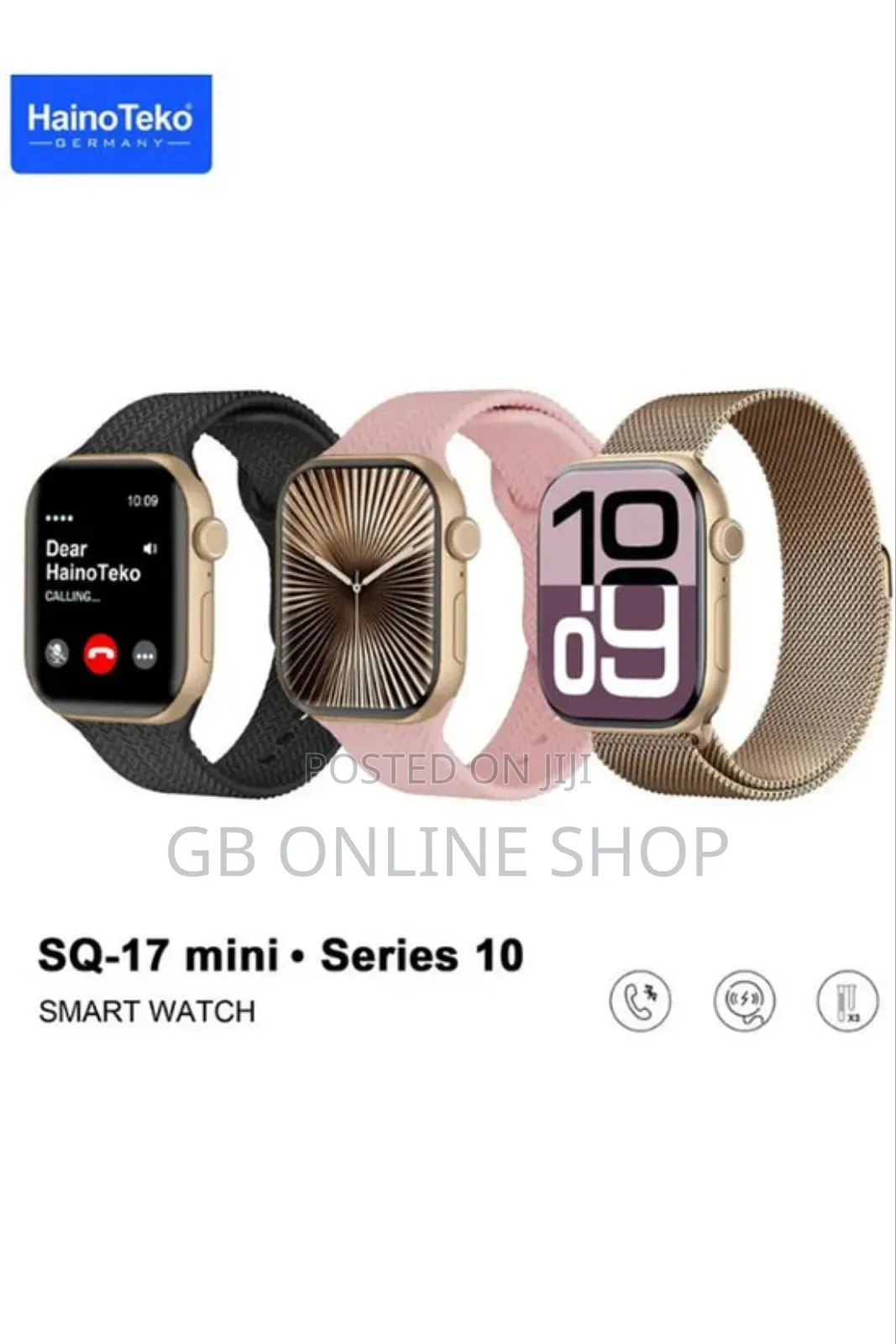 Haino Teko Germany Sq-17 Mini Series-10 Smart Watch for Women