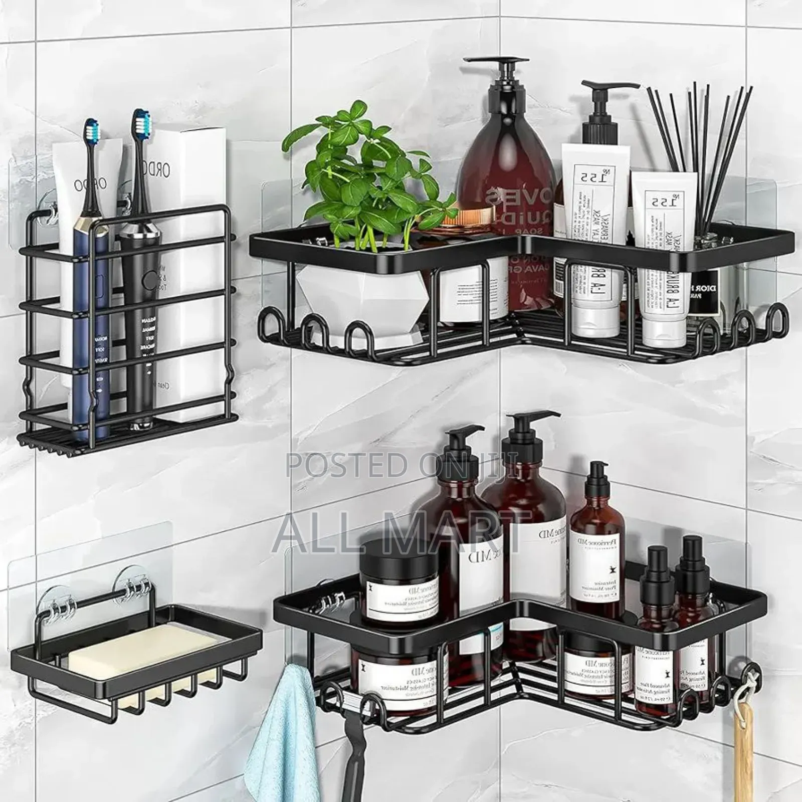 5 in 1 Corner Shower and Kitchen Organizer Caddy