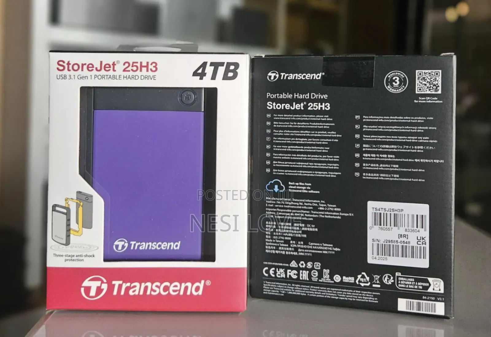 4tb Transcend External Hard Disk Storage