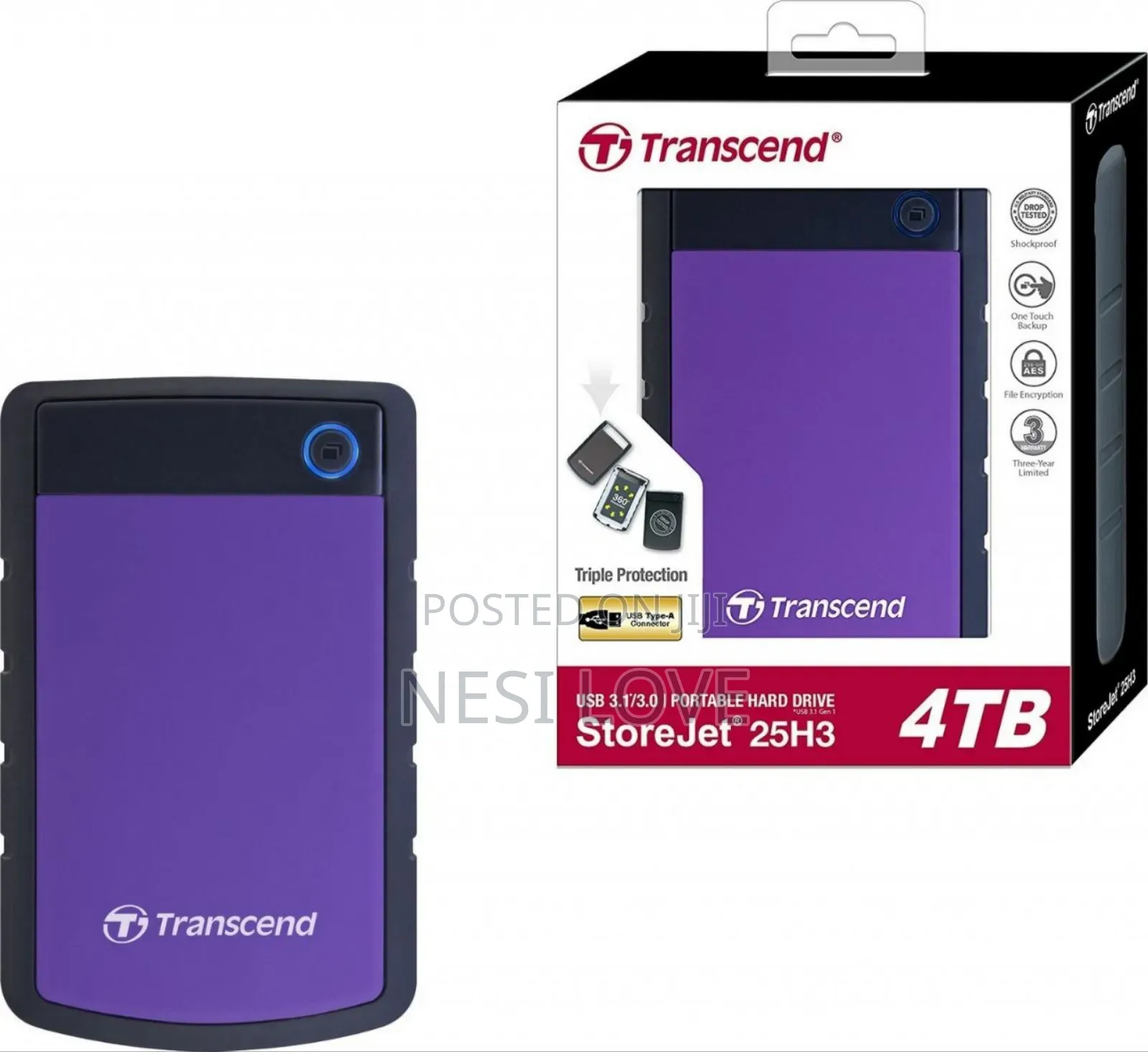 4tb Transcend External Hard Disk Storage