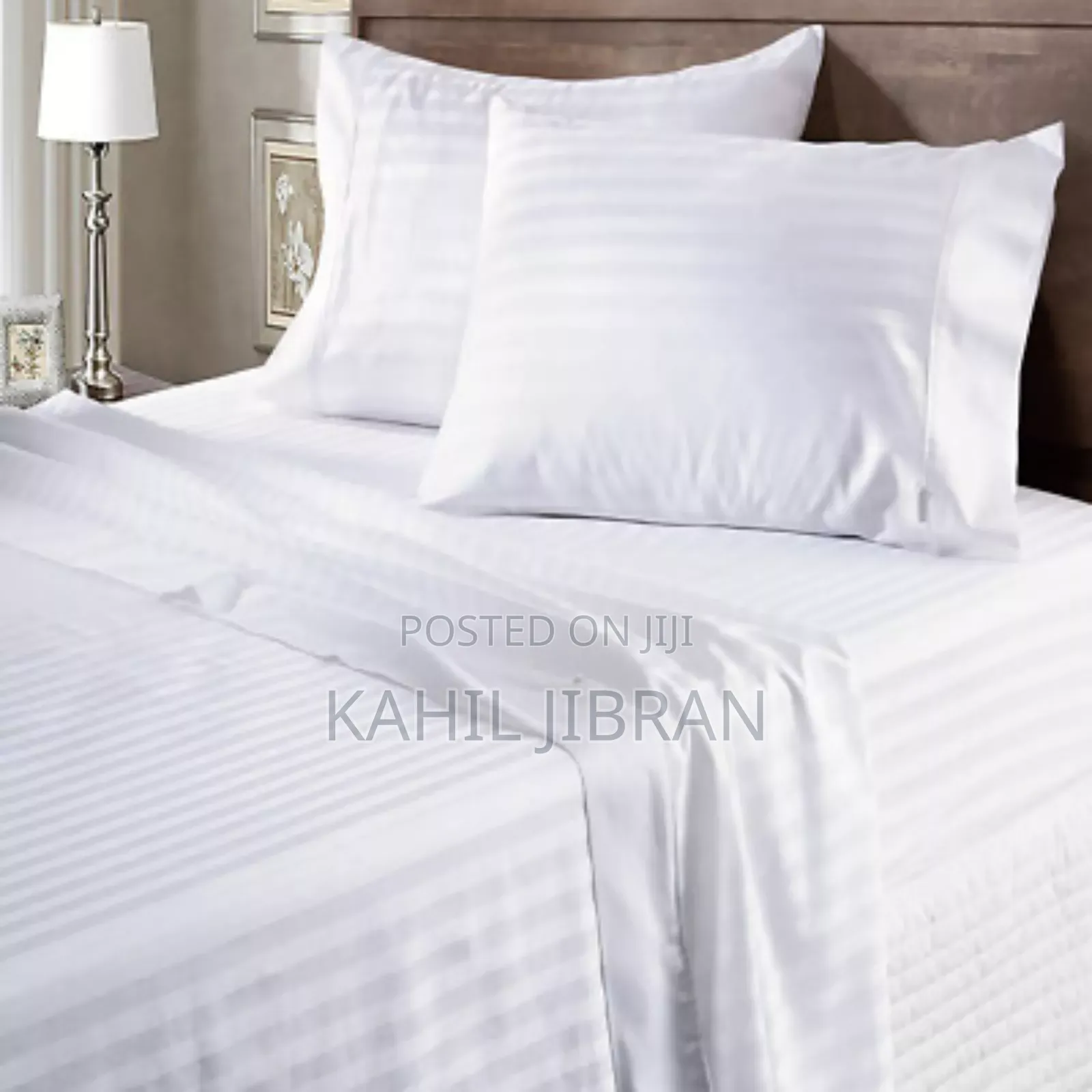 አንሶላ White Imported Quality Hotels Standard Bed Sheets
