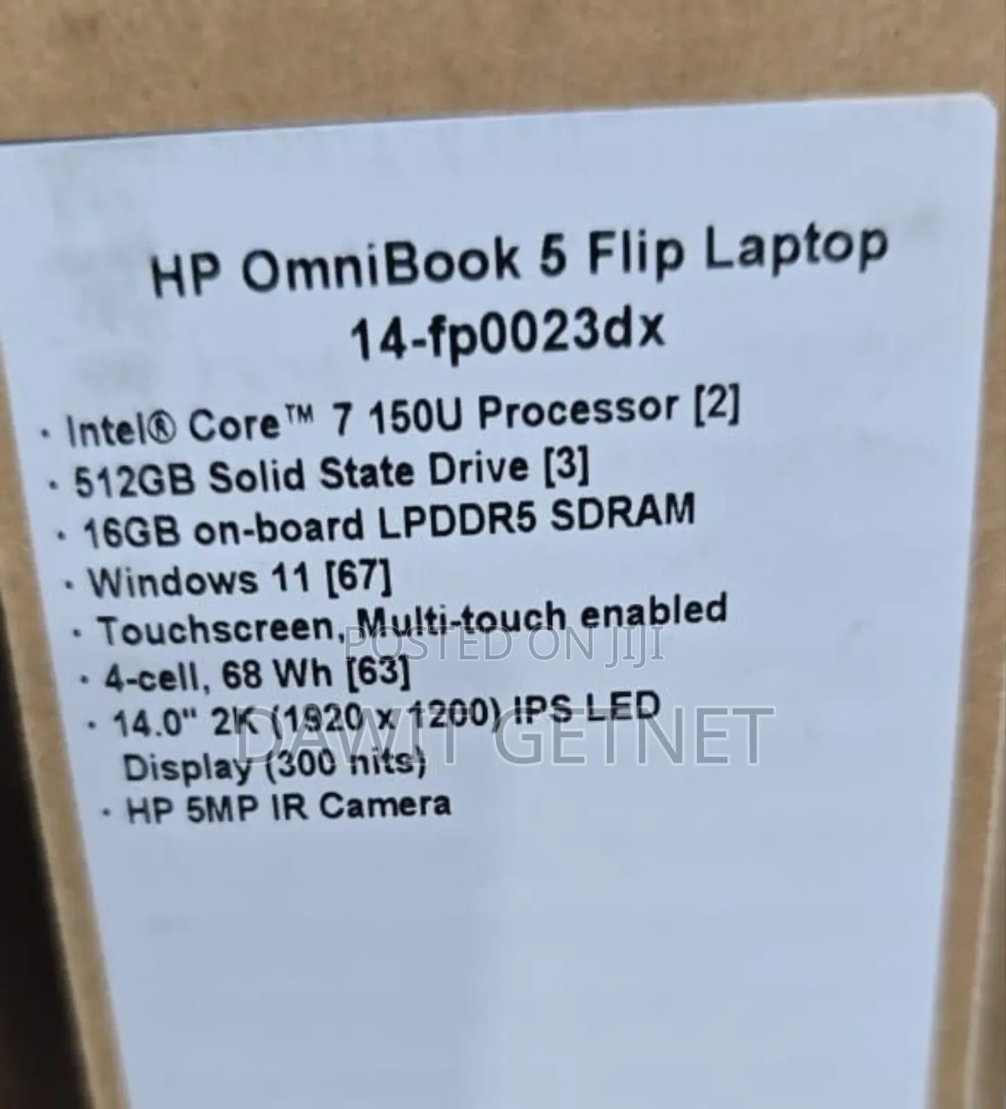 New Laptop HP Pavilion 15 16GB Intel Core I7 SSD 512GB