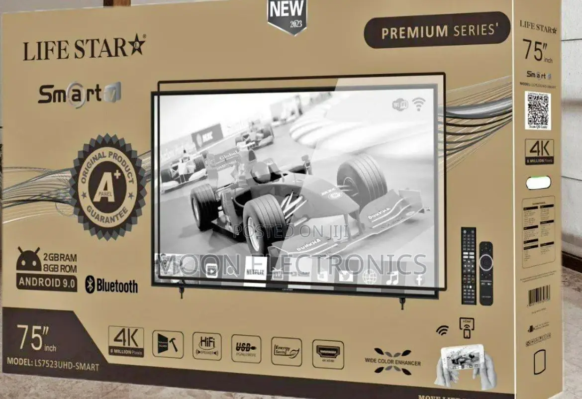 Life Star 75” Smart Tv – Immersive Big-Screen Entertainment!