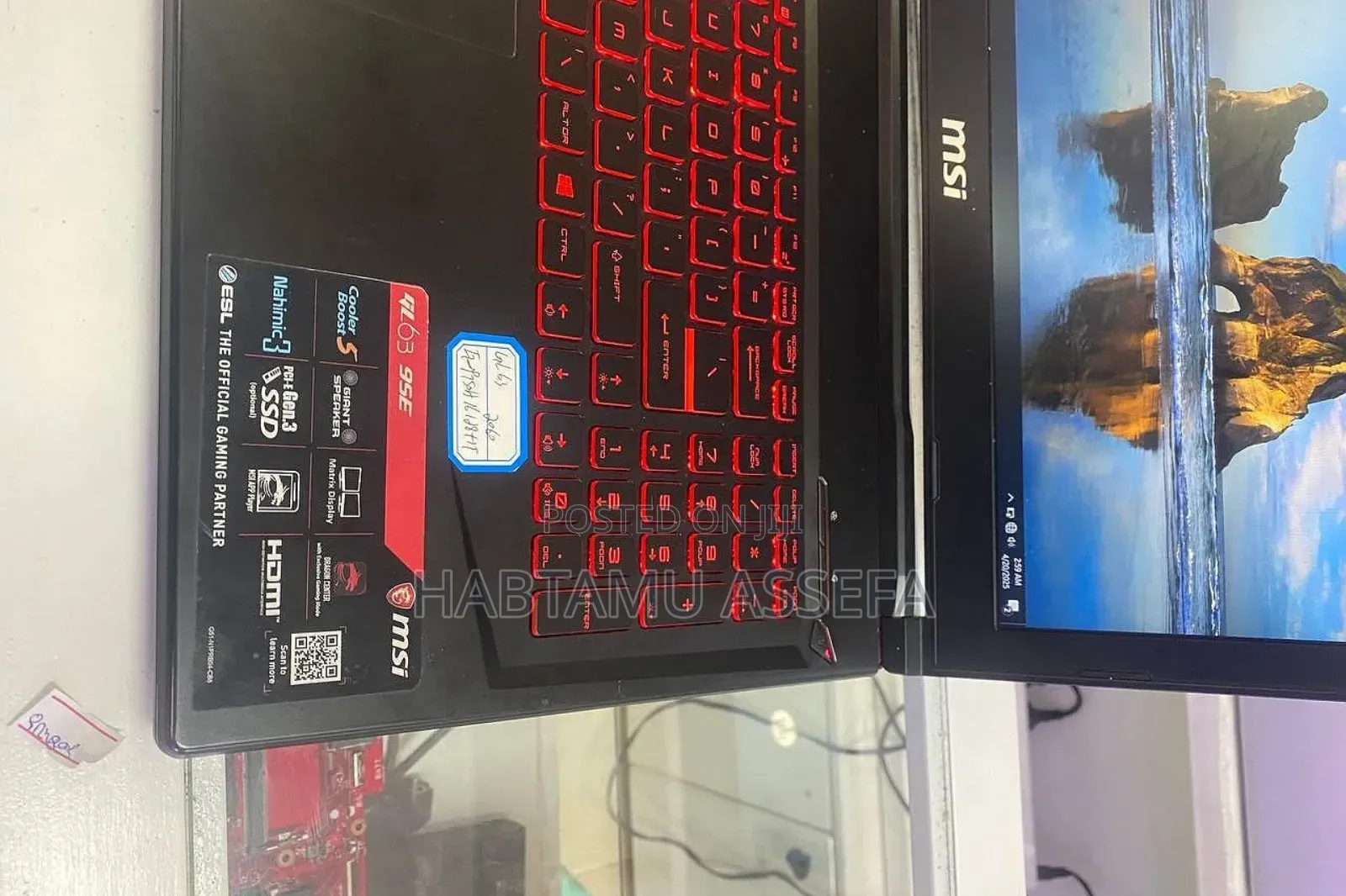 New Laptop MSI GF63 16GB Intel Core I7 SSD 512GB