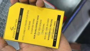 New Laptop MSI GF63 16GB Intel Core I7 SSD 1T