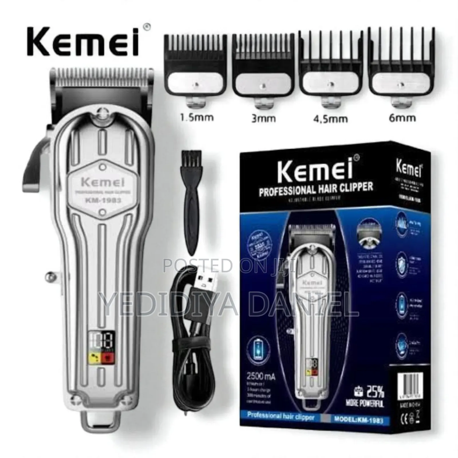 Kemei Km-1983 Professional Rechargeable Electric Hair Clipper