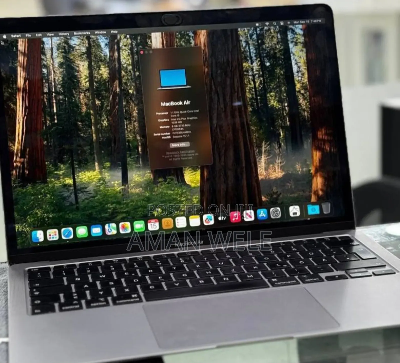 New Laptop Apple MacBook Air 8GB Intel Core I5 SSD 256GB