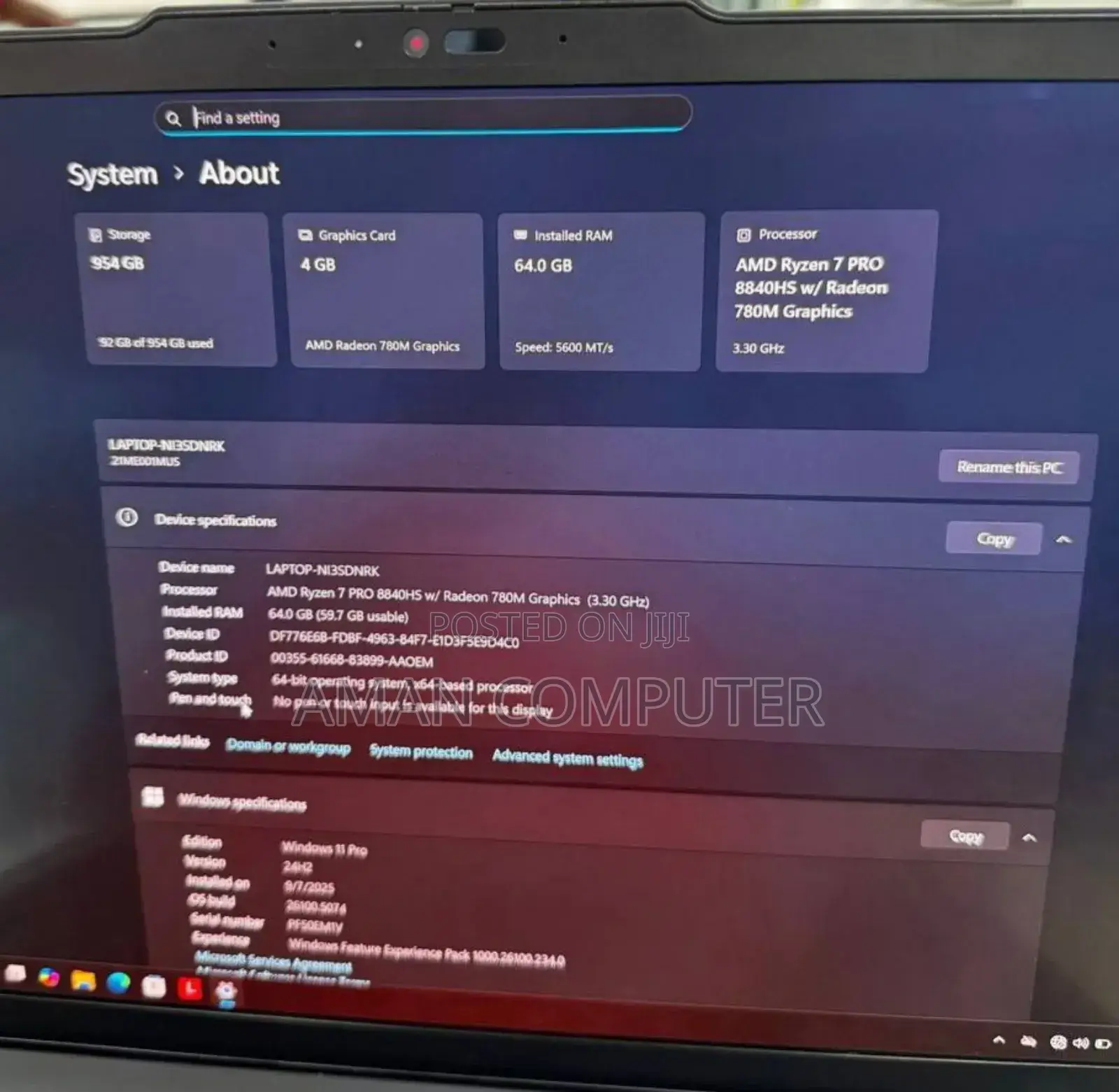 New Laptop Lenovo ThinkPad X1 Carbon 64GB AMD Ryzen 7 SSD 1T