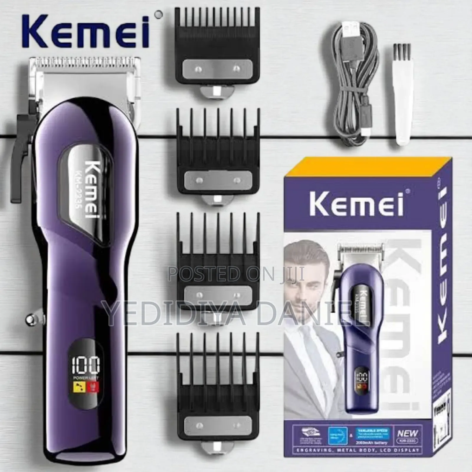 Kemei Km-2335 Rechargable Professional Hair Clipper Trimmer