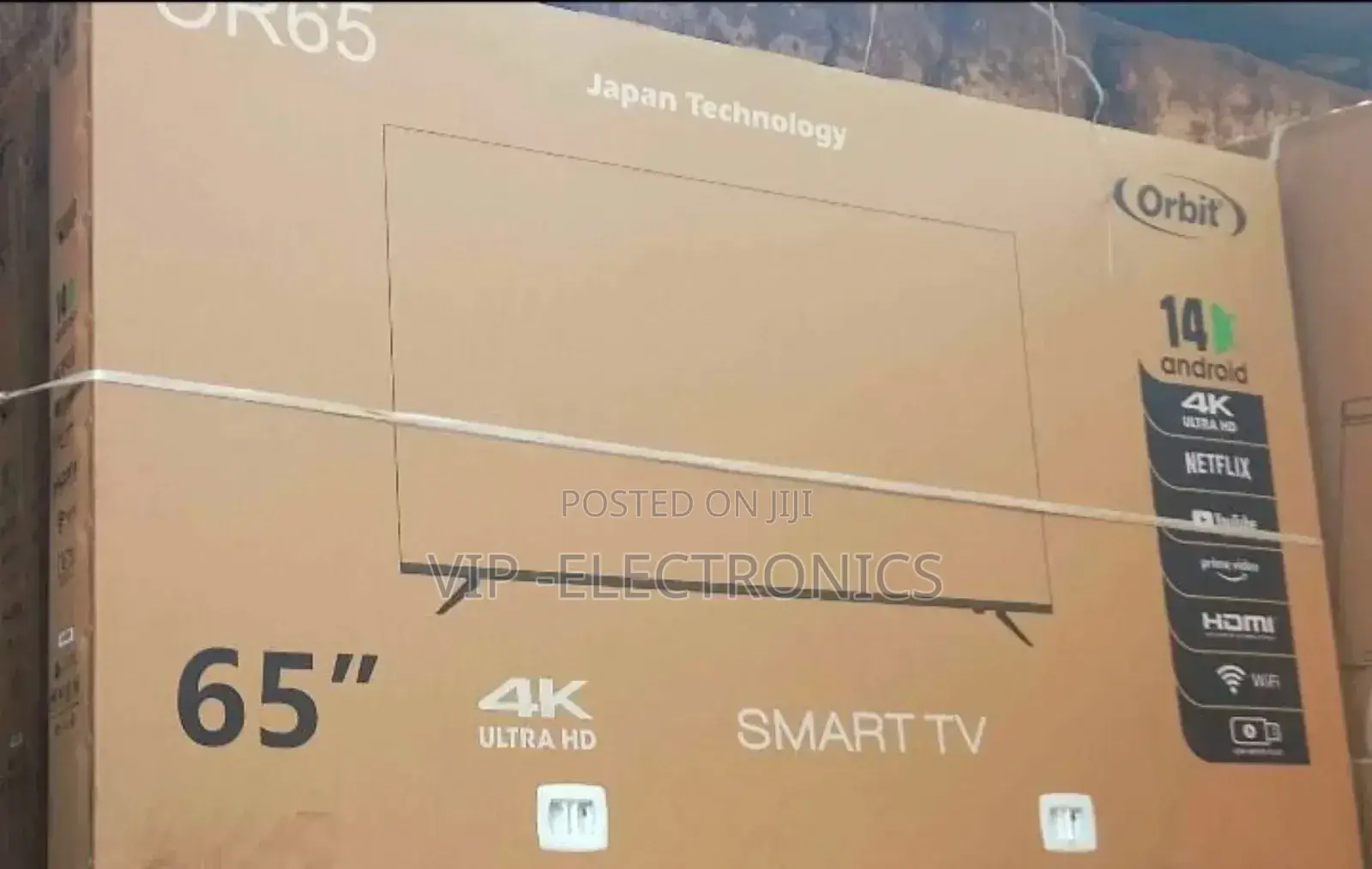 Orbit 65 Inch Tv Smart Android 14.0 New 2025 Tv