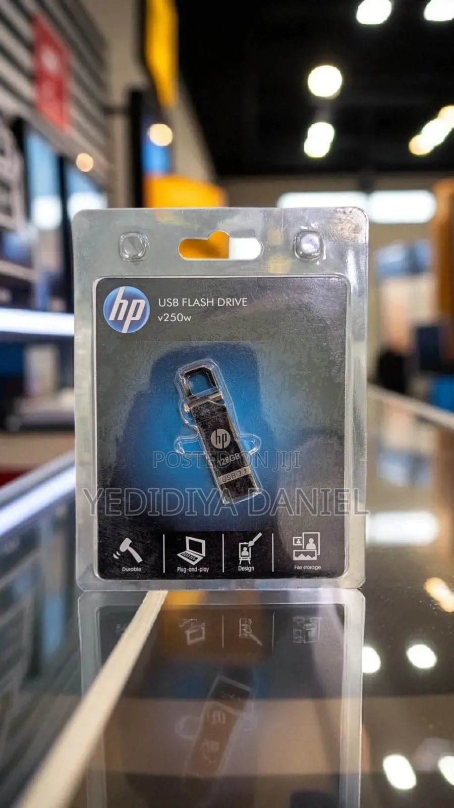 Hp V250w Usb 3.1 Flash Drive With 128gb Storage