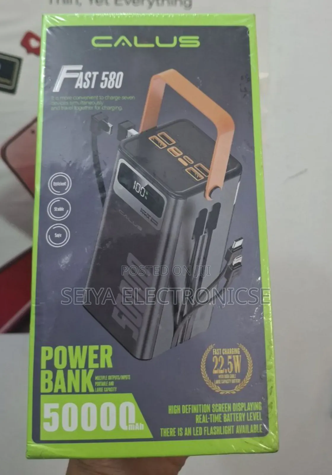 Calus Power Bank 50,000 Mah Fast-Charging With in Cable