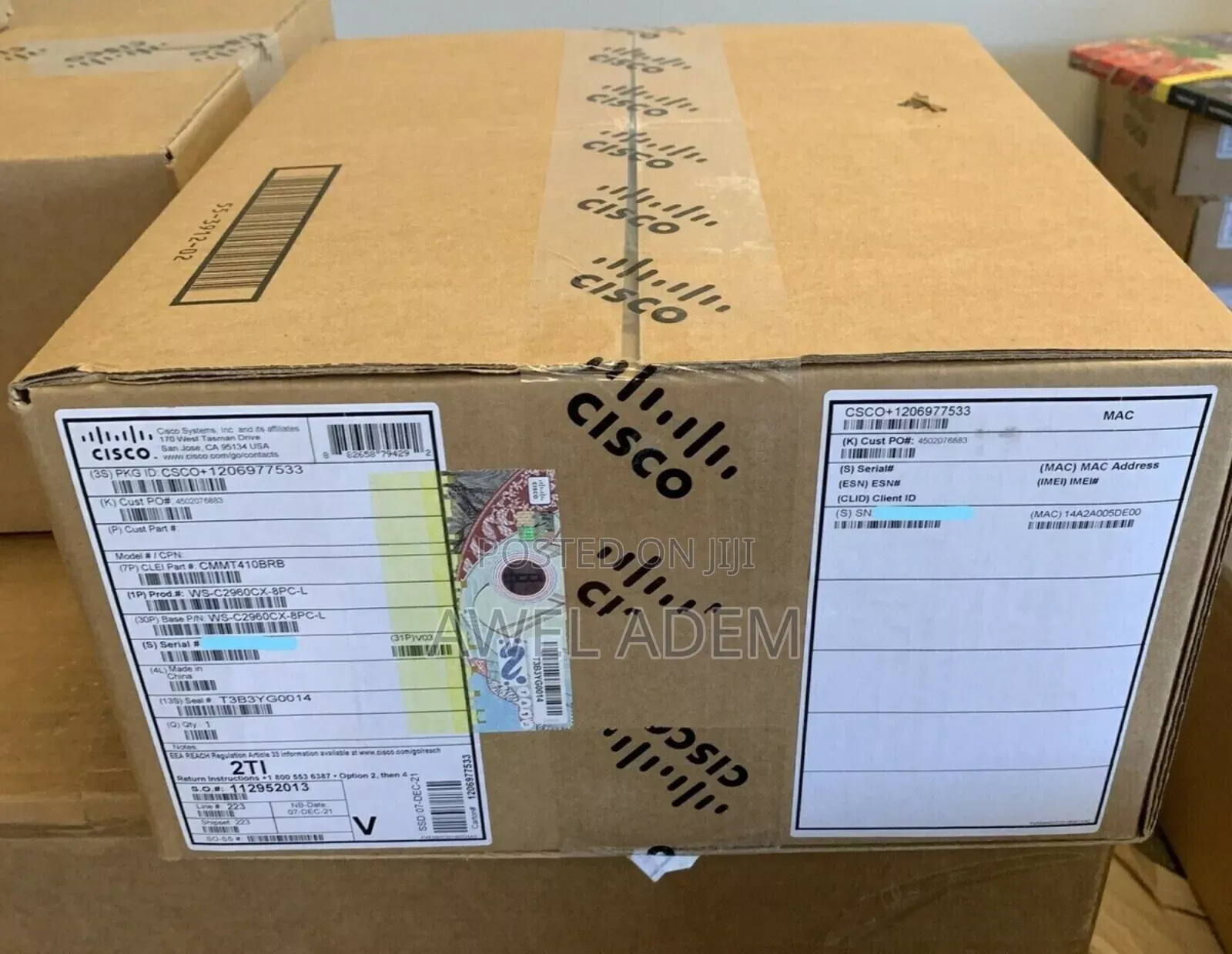 Cisco Ws-C2960x-24ps-L Catalyst 24-Port Poe Ethernet Network Switch