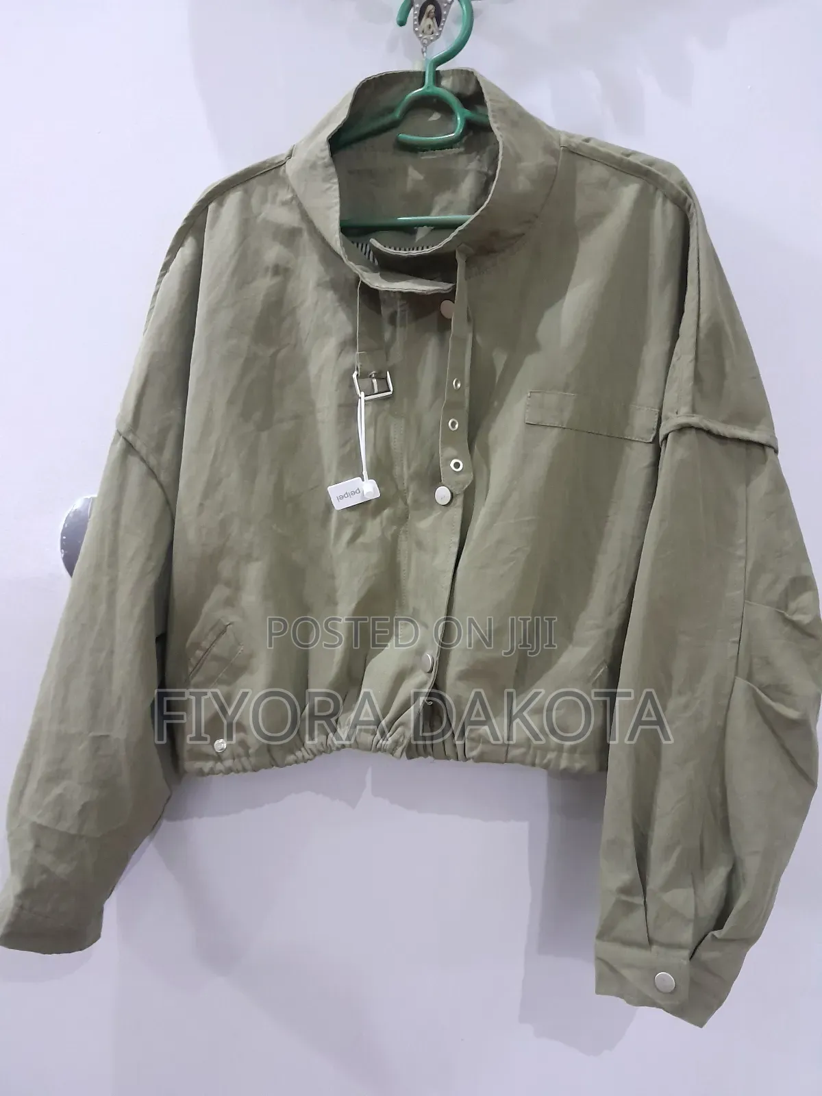 Crop Denim Grey Jacket