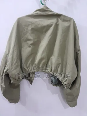 Crop Denim Grey Jacket